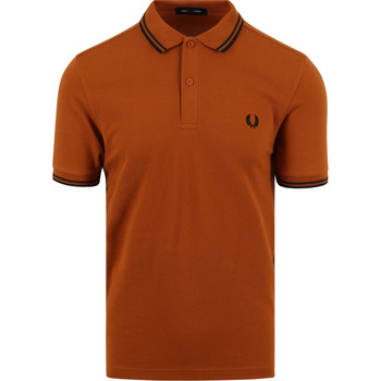 Textiel Heren T-shirts & Polo’s Fred Perry Polo M3600 Roest Oranje Oranje