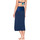 Textiel Dames Jurken Luna Zomerse jurk met meerdere standen die kan worden omgeslagen Blauw