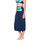 Textiel Dames Jurken Luna Zomerse jurk met meerdere standen die kan worden omgeslagen Blauw