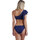 Textiel Dames Bikini Admas Tweedelige asymmetrische voorgevormde bikiniset met ruches Blauw