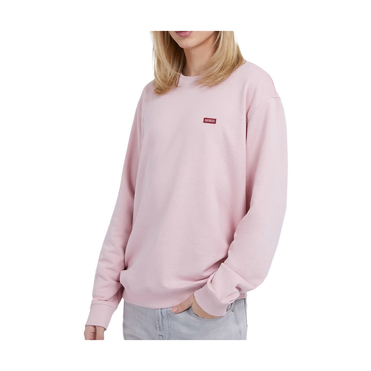 Textiel Heren Sweaters / Sweatshirts Guess  Roze