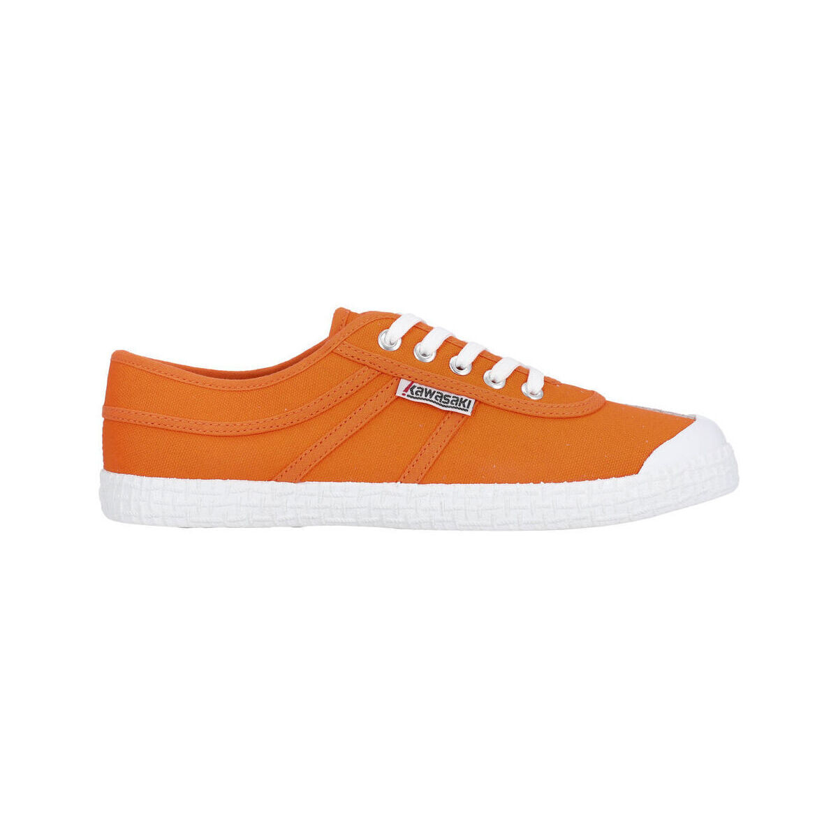 Schoenen Heren Sneakers Kawasaki Original Canvas Shoe K192495 5003 Vibrant Orange Oranje