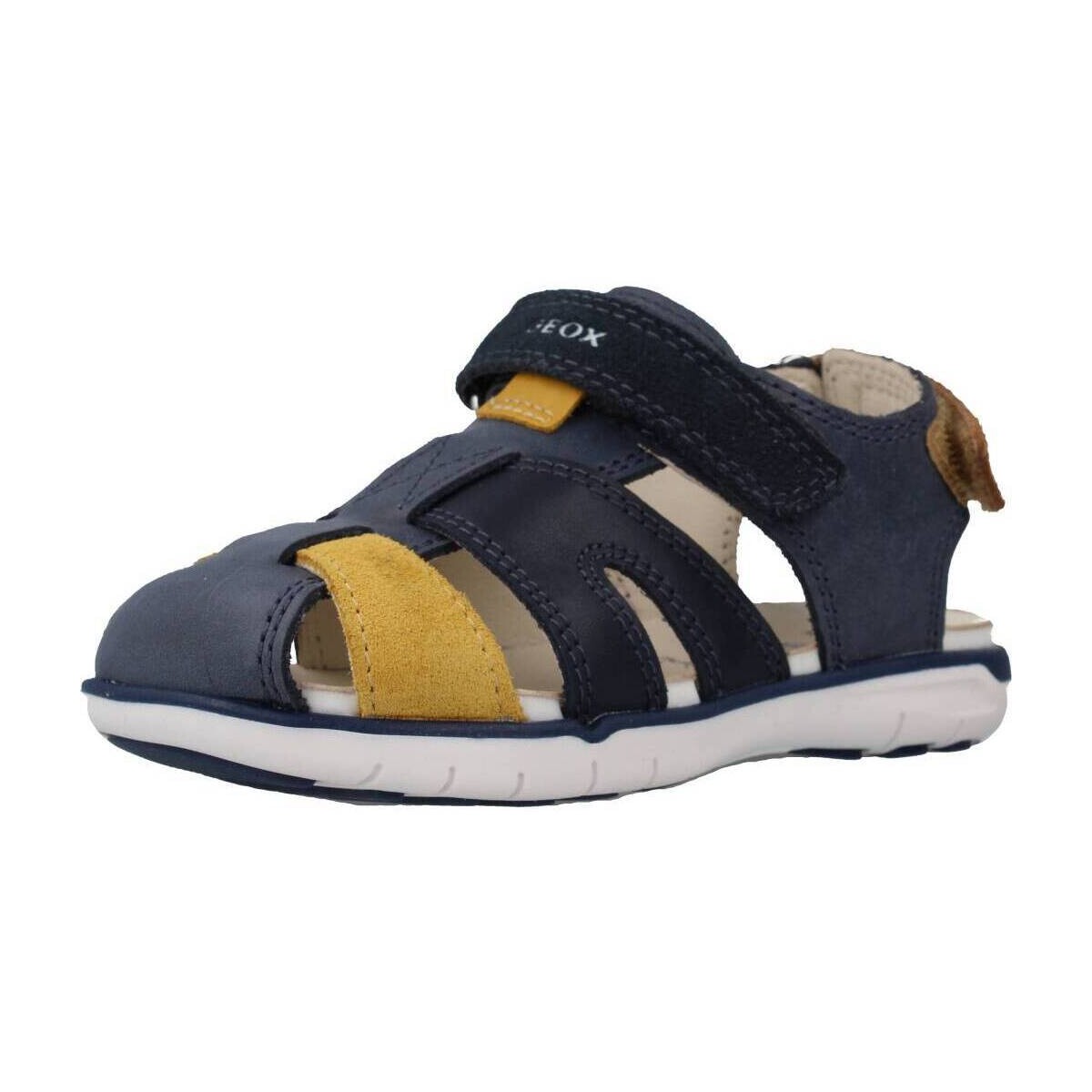 Schoenen Jongens Sandalen / Open schoenen Geox B SANDAL DELHI BOY A Blauw