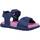 Schoenen Meisjes Sandalen / Open schoenen Geox J SANDAL FUSBETTO GI Blauw