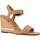 Schoenen Dames Sandalen / Open schoenen Tommy Hilfiger HARDWARE WEDGE SANDAL Bruin