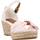 Schoenen Dames Sandalen / Open schoenen Tommy Hilfiger HIGH WEDGE SEERSUCKER Roze