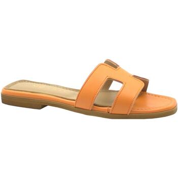 Schoenen Dames Leren slippers Mosaic MOS-E23-JOY-OR Oranje