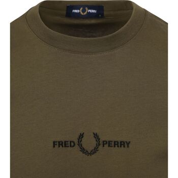 Fred Perry T-Shirt M4580 Donkergroen Groen