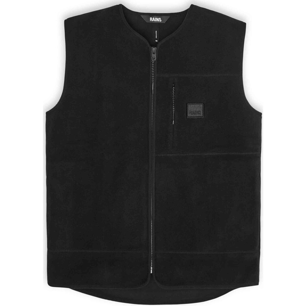 Textiel Dames Vesten / Cardigans Rains 18510 fleece vest black Zwart