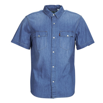 Textiel Heren Overhemden korte mouwen Levi's SS RELAXED FIT WESTERN Blauw