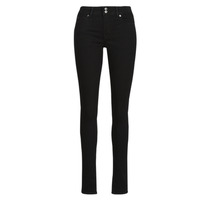 Textiel Dames Skinny Jeans Levi's 711 DOUBLE BUTTON Zwart