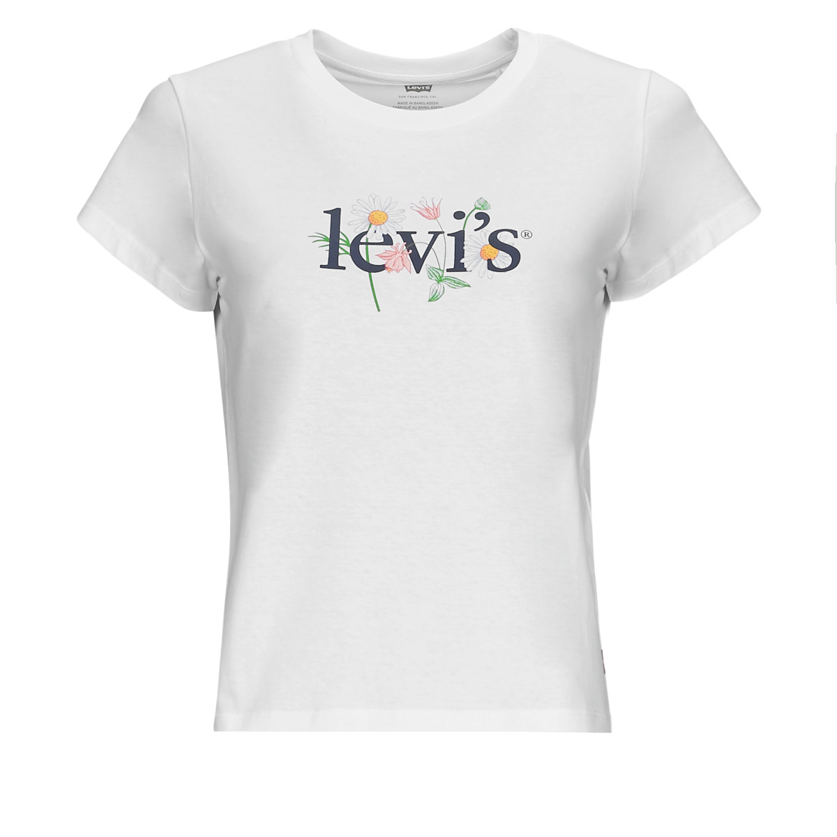 Textiel Dames T-shirts korte mouwen Levi's GRAPHIC AUTHENTIC TSHIRT Wit