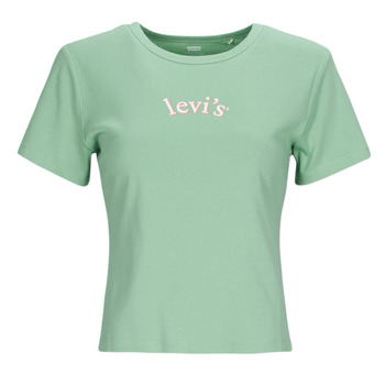 Textiel Dames T-shirts korte mouwen Levi's GRAPHIC RICKIE TEE Blauw