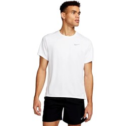 Textiel Heren T-shirts korte mouwen Nike CAMISETA BLANCA HOMBRE  MILER DV9315 Wit