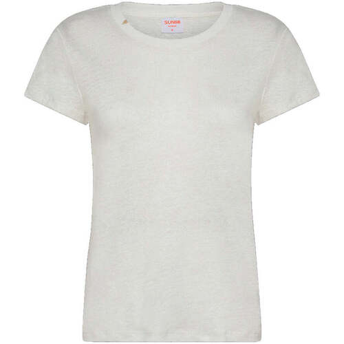 Textiel Dames T-shirts & Polo’s Sun68  Wit