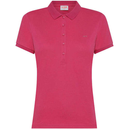 Textiel Dames T-shirts & Polo’s Sun68  Roze