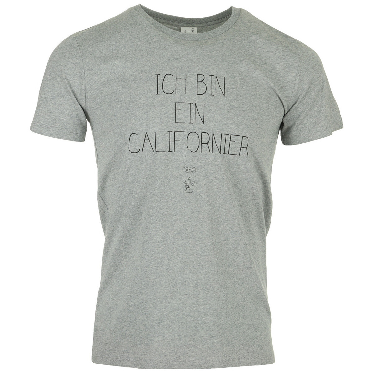 Textiel Heren T-shirts korte mouwen Civissum Ich Bin Ein Californier Tee Grijs