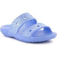 Schoenen Kinderen Sandalen / Open schoenen Crocs CLASSIC GLITTER SANDAL KIDS MOON JELLY 207788-5Q6 Blauw