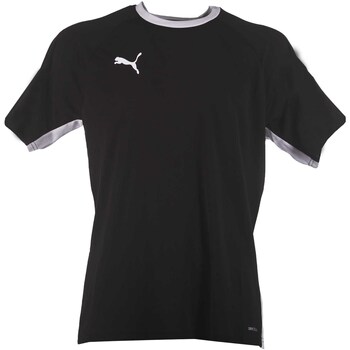 Textiel Heren T-shirts & Polo’s Puma Teamliga Padel Shirt Zwart