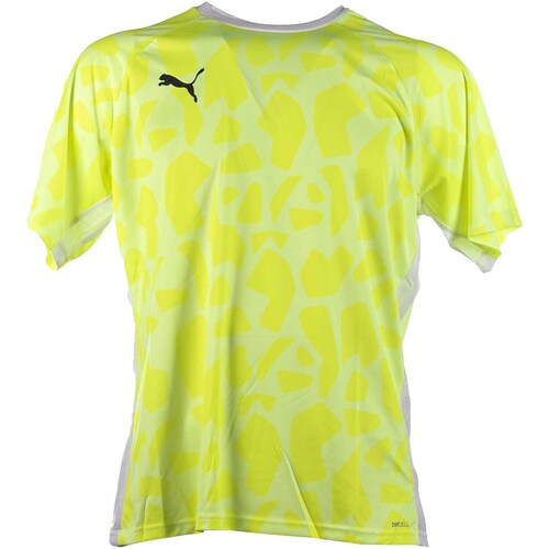 Textiel Heren T-shirts & Polo’s Puma Teamliga Padel Graphic Shirt Geel