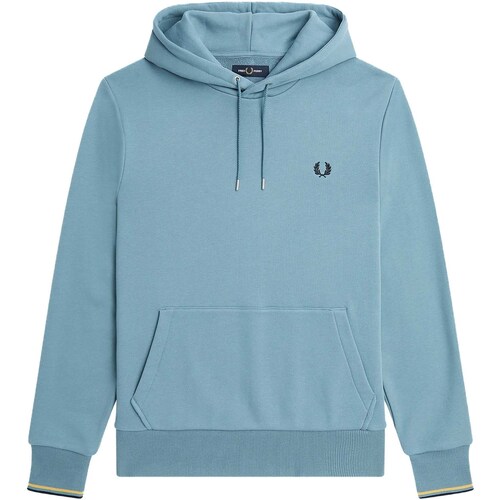 Textiel Heren Fleece Fred Perry Felpa Fred Perry Tipped Hooded Blauw