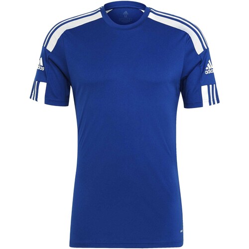 Textiel Heren T-shirts & Polo’s adidas Originals Squad 21 Jsy Ss Royal Blue/White Blauw