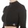Textiel Dames Sweaters / Sweatshirts Ck Jeans Maglione Calvin Klein Badge Cropped Zip Nero Zwart