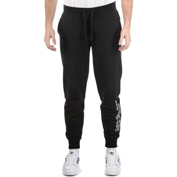 Textiel Heren Broeken / Pantalons Ck Jeans Pantaloni Calvin Klein Address Logo Nero Zwart