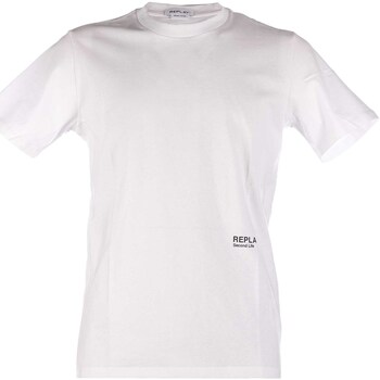 Textiel Heren T-shirts & Polo’s Replay T-Shirt Wit