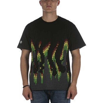 Textiel Heren T-shirts & Polo’s Octopus T-Shirt  Sound Wave Tee Nero Zwart