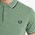 Textiel Heren T-shirts & Polo’s Fred Perry Fp Twin Tipped Fred Perry Shirt Groen