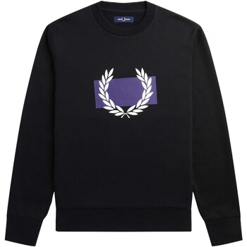 Fred Perry Felpa Fred Perry Laurel Wreath Graphic Sweat Nero Zwart