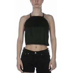 Textiel Dames Mouwloze tops Calvin Klein Jeans Top  Repeat Logo Sleevele Nero Zwart