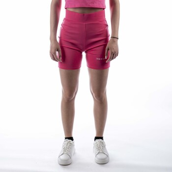 Textiel Dames Korte broeken / Bermuda's Calvin Klein Jeans Shorts  Pride Cycling Fuxia Roze