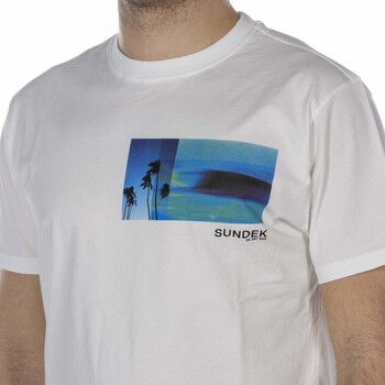 Sundek T-Shirt  Printed Bianco Wit