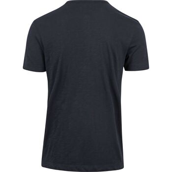 Marc O'Polo T-Shirt Slub Navy Blauw
