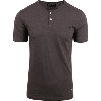 Textiel Heren T-shirts & Polo’s Marc O'Polo T-Shirt Slub Bruin Bruin
