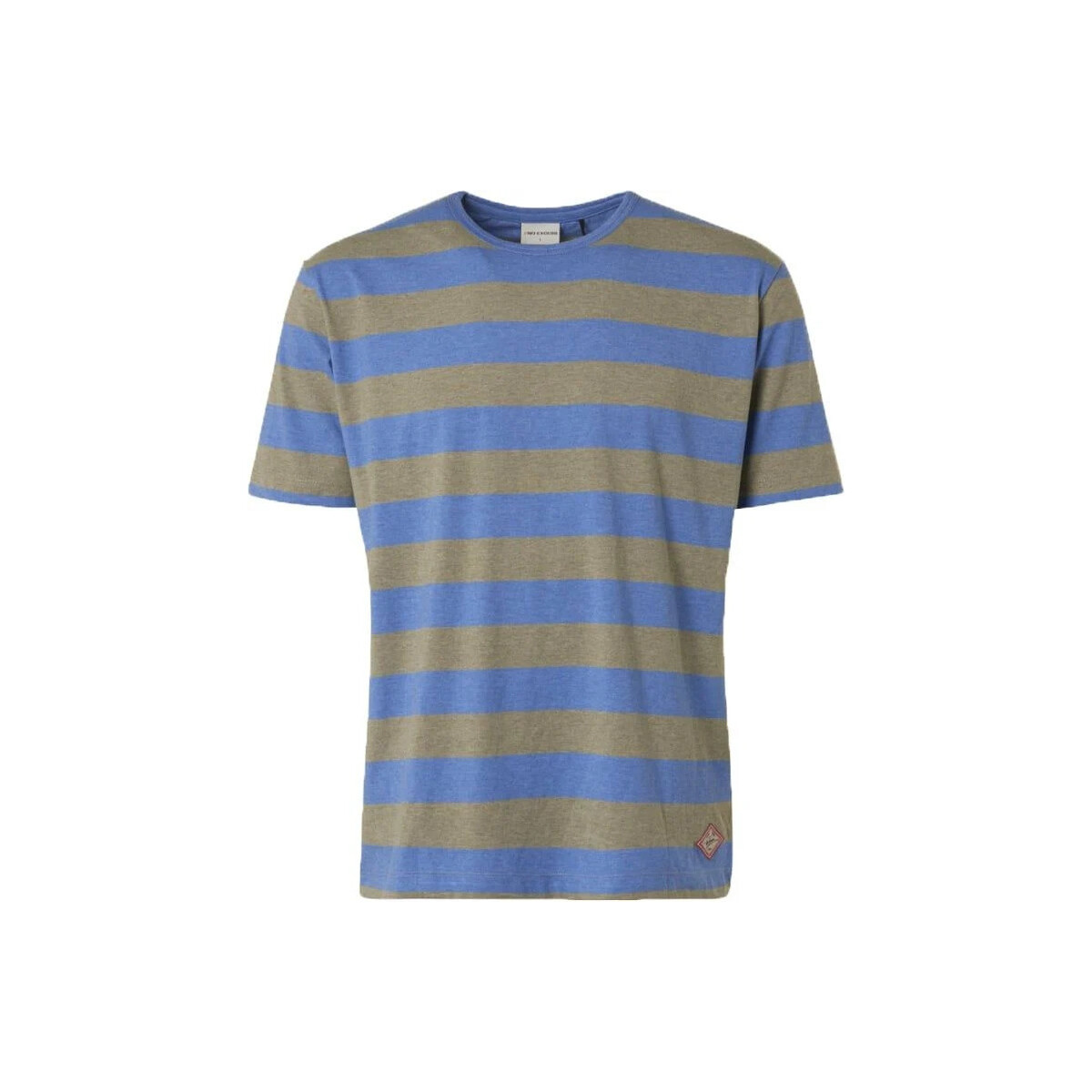 Textiel Heren T-shirts & Polo’s No Excess T-Shirt Strepen Blauw Groen Blauw