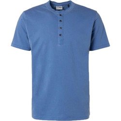 Textiel Heren T-shirts & Polo’s No Excess T-Shirt Knoop Blauw Blauw