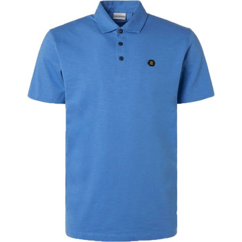 Textiel Heren T-shirts & Polo’s No Excess Poloshirt Slub Blauw Blauw