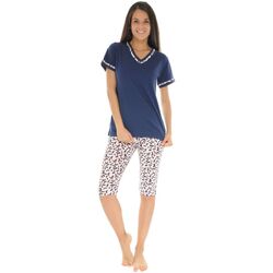 Textiel Dames Pyjama's / nachthemden Christian Cane VALIA Blauw