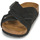 Schoenen Heren Leren slippers Birkenstock LUGANO Zwart