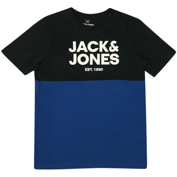 Textiel Kinderen T-shirts korte mouwen Jack & Jones  Blauw