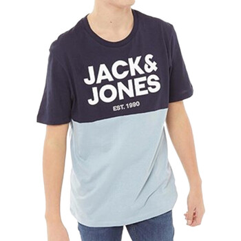 Textiel Kinderen T-shirts korte mouwen Jack & Jones  Blauw