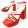 Schoenen Dames Sandalen / Open schoenen Leindia 82677 Oranje