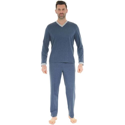 Textiel Heren Pyjama's / nachthemden Christian Cane WILDRIC Blauw