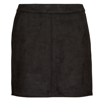 Textiel Dames Korte broeken / Bermuda's Vero Moda VMDONNADINA FAUXSUEDE SHORT SKIRT NOOS Zwart