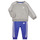 Textiel Jongens Setjes Adidas Sportswear 3S JOG Grijs / Wit / Blauw