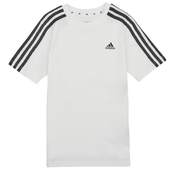 Textiel Kinderen T-shirts korte mouwen Adidas Sportswear 3S TEE Wit / Zwart