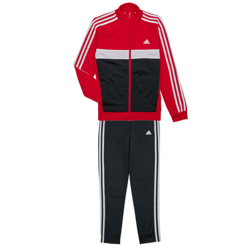 Textiel Jongens Trainingspakken Adidas Sportswear 3S TIBERIO TS Rood / Wit / Zwart